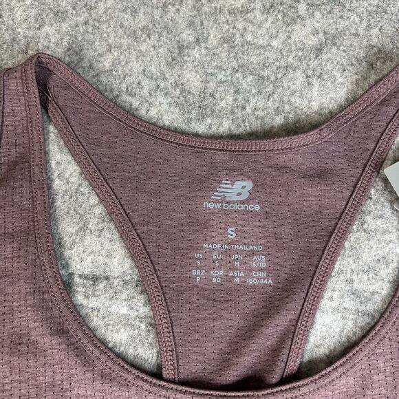 New Balance Tank Top Womens Small Racerback Purple Mesh Athletic - Picture 3 of 8